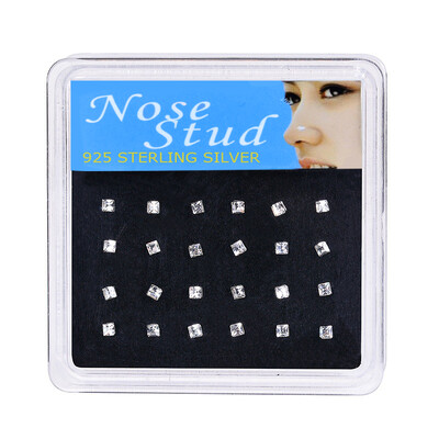 WALERV 24TK kristallist tsirkooniumoksiidist ninakinnitused naistele mitmes stiilis nina augustamine lillekroonpalliga, ninaotsa, küünte hulgimüük