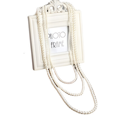 Винтидж перлена верига за тяло Шик многопластов дълъг пуловер с верига Колие за жени Корейски стил Каузални бижута Нов стил 2024