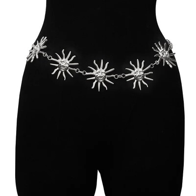 Reguleeritav metallist pihakett naiste päevalillest vöörihma kehakett suur atmosfääriga kleidi ehted