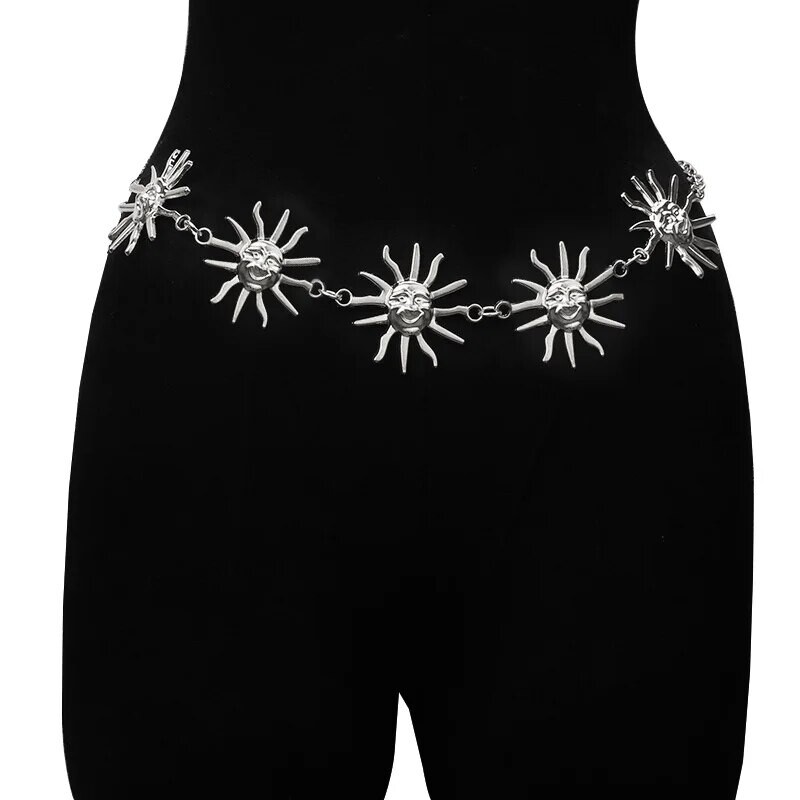 Reguleeritav metallist pihakett naiste päevalillest vöörihma kehakett suur atmosfääriga kleidi ehted