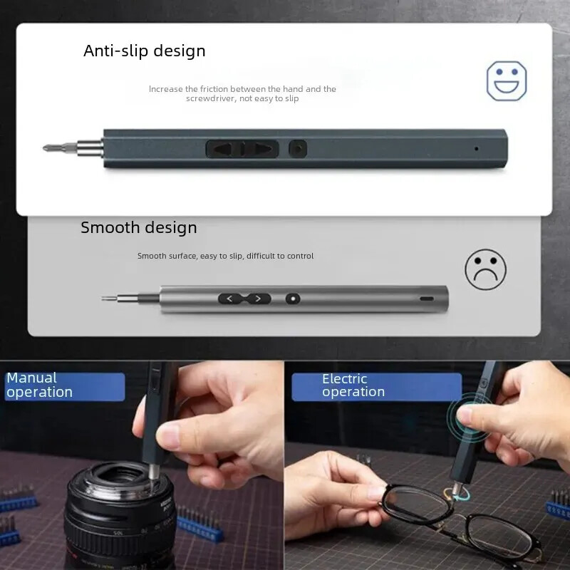 12-ühes 50-ühes elektriline kruvikeeraja komplekt Telefonimängumasin Mänguasi arvuti laadimine Kruvikeeraja Laetav juhtmevaba juhtmeta otsik