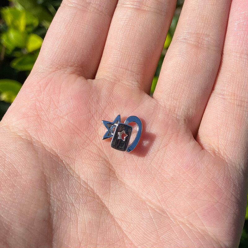 RACHELZ Hip Hop Star cu un singur dinți Grillz 14K placat cu aur din zircon capace de dinti Decor grătare dentare pentru femei bărbați bijuterii punk