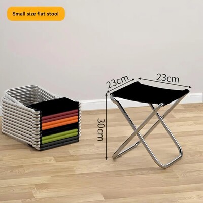 Φορητό πτυσσόμενο μικρό σκαμπό Πλάτη Μικρή καρέκλα Σκαμπό ψαρέματος εξωτερικού χώρου Ελαφρύ πτυσσόμενο σκαμπό Small Mazar