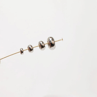 50 tk. Peened messingist lamedad helmed Ehete jaoks mõeldud vahehelmes kaelakee valmistamise leiud DIY 4/5/6/8mm 14k kullatud aksessuaarid