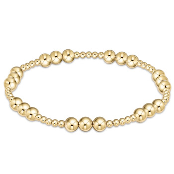 KKBEAD Stretch Βραχιόλι Femme 18 K Αδιάβροχο επίχρυσο βραχιόλια με χάντρες για γυναίκες Κοσμήματα Pulseras Mujer