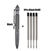1+4 τεμ/σετ Tactical Pen Refills Roller Ball Pen Signature Γραφική γραφική ύλη Σχολικά είδη γραφείου Δώρο γραφής