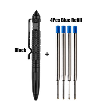 1+4 τεμ/σετ Tactical Pen Refills Roller Ball Pen Signature Γραφική γραφική ύλη Σχολικά είδη γραφείου Δώρο γραφής