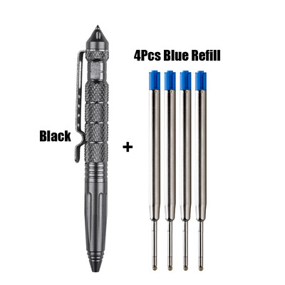 1+4 τεμ/σετ Tactical Pen Refills Roller Ball Pen Signature Γραφική γραφική ύλη Σχολικά είδη γραφείου Δώρο γραφής