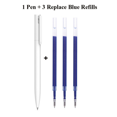 Original Xiaomi Pen Mi Gel Pen Scriere Smooth Light Grip Mijia Apăsați Miezul 0,5 mm Înlocuire Albastru Negru Roșu Rezerve