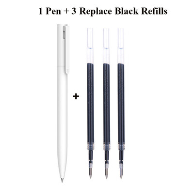 Original Xiaomi Pen Mi Gel Pen Scriere Smooth Light Grip Mijia Apăsați Miezul 0,5 mm Înlocuire Albastru Negru Roșu Rezerve