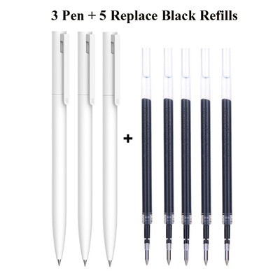 Original Xiaomi Pen Mi Gel Pen Scriere Smooth Light Grip Mijia Apăsați Miezul 0,5 mm Înlocuire Albastru Negru Roșu Rezerve
