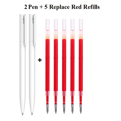 Original Xiaomi Pen Mi Gel Pen Scriere Smooth Light Grip Mijia Apăsați Miezul 0,5 mm Înlocuire Albastru Negru Roșu Rezerve