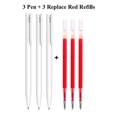 Original Xiaomi Pen Mi Gel Pen Scriere Smooth Light Grip Mijia Apăsați Miezul 0,5 mm Înlocuire Albastru Negru Roșu Rezerve