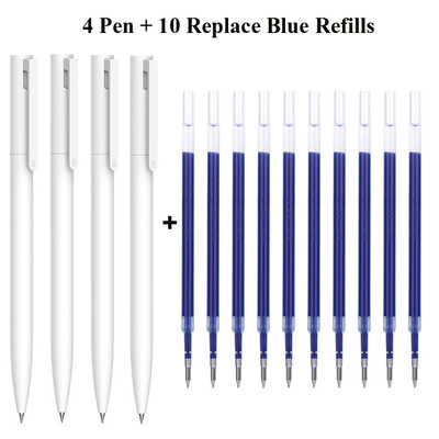 Original Xiaomi Pen Mi Gel Pen Scriere Smooth Light Grip Mijia Apăsați Miezul 0,5 mm Înlocuire Albastru Negru Roșu Rezerve