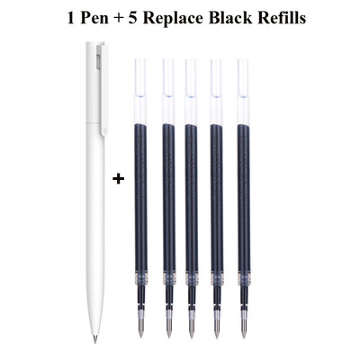 Original Xiaomi Pen Mi Gel Pen Scriere Smooth Light Grip Mijia Apăsați Miezul 0,5 mm Înlocuire Albastru Negru Roșu Rezerve