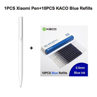 Original Xiaomi Pen Mi Gel Pen Scriere Smooth Light Grip Mijia Apăsați Miezul 0,5 mm Înlocuire Albastru Negru Roșu Rezerve