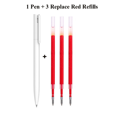 Original Xiaomi Pen Mi Gel Pen Scriere Smooth Light Grip Mijia Apăsați Miezul 0,5 mm Înlocuire Albastru Negru Roșu Rezerve