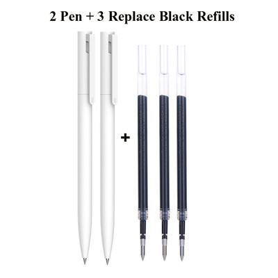 Original Xiaomi Pen Mi Gel Pen Scriere Smooth Light Grip Mijia Apăsați Miezul 0,5 mm Înlocuire Albastru Negru Roșu Rezerve