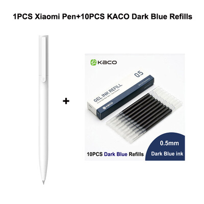 Original Xiaomi Pen Mi Gel Pen Scriere Smooth Light Grip Mijia Apăsați Miezul 0,5 mm Înlocuire Albastru Negru Roșu Rezerve