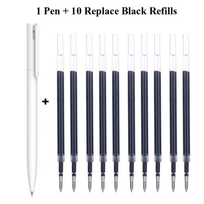 Original Xiaomi Pen Mi Gel Pen Scriere Smooth Light Grip Mijia Apăsați Miezul 0,5 mm Înlocuire Albastru Negru Roșu Rezerve