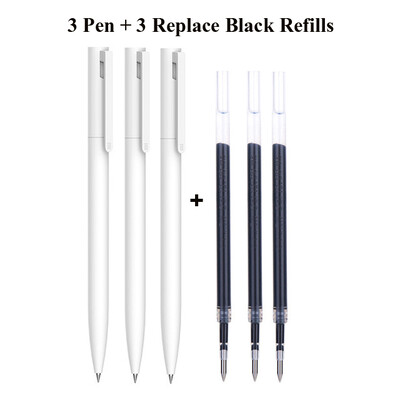 Original Xiaomi Pen Mi Gel Pen Scriere Smooth Light Grip Mijia Apăsați Miezul 0,5 mm Înlocuire Albastru Negru Roșu Rezerve