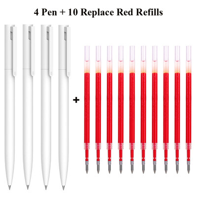 Original Xiaomi Pen Mi Gel Pen Scriere Smooth Light Grip Mijia Apăsați Miezul 0,5 mm Înlocuire Albastru Negru Roșu Rezerve