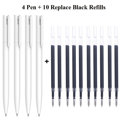 Original Xiaomi Pen Mi Gel Pen Scriere Smooth Light Grip Mijia Apăsați Miezul 0,5 mm Înlocuire Albastru Negru Roșu Rezerve