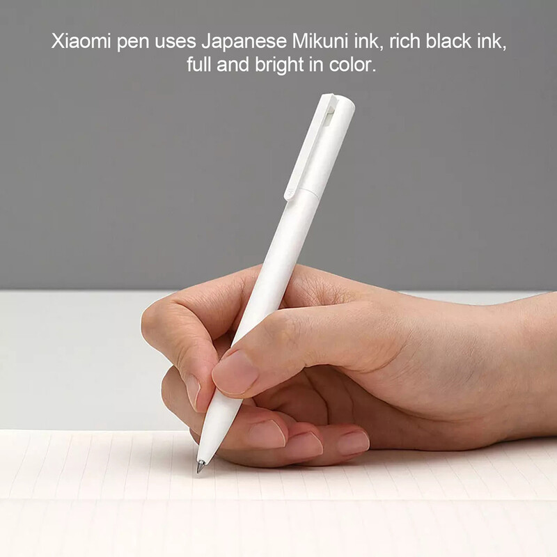 Original Xiaomi Pen Mi Gel Pen Scriere Smooth Light Grip Mijia Apăsați Miezul 0,5 mm Înlocuire Albastru Negru Roșu Rezerve