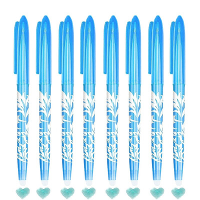 12 värvi kustutatavad geelpliiatsid 0,5 mm mitmevärviline täidetav Kawaii värviline pliiats joonistamiseks geelitindiga rullpliiatsi kirjatarbed