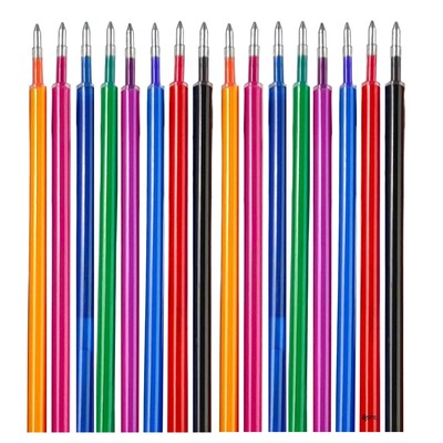 12 värvi kustutatavad geelpliiatsid 0,5 mm mitmevärviline täidetav Kawaii värviline pliiats joonistamiseks geelitindiga rullpliiatsi kirjatarbed