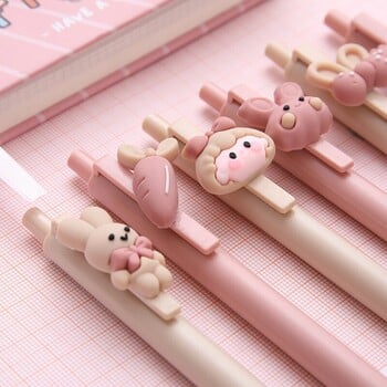 6 υπολογιστές Pink Cute Ballpoint Pen Kawaii Learn Stationery Test πίεσης Εξέταση Υπογραφή Σχολικά προμήθειες Αξεσουάρ γραφείου