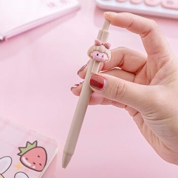 6 υπολογιστές Pink Cute Ballpoint Pen Kawaii Learn Stationery Test πίεσης Εξέταση Υπογραφή Σχολικά προμήθειες Αξεσουάρ γραφείου