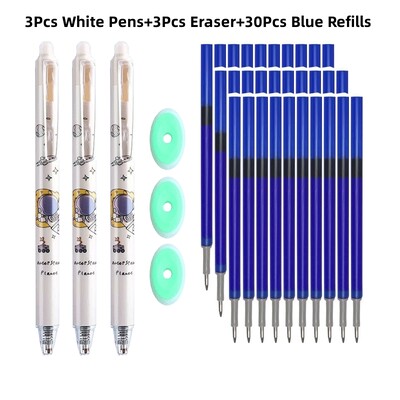 kawaii Gel olovka Izbrisiva olovka Prikladna punjenja Kreativni alati za crtanje Setovi gel olovki Školski uredski pribor 0,5 mm Magic Erasable