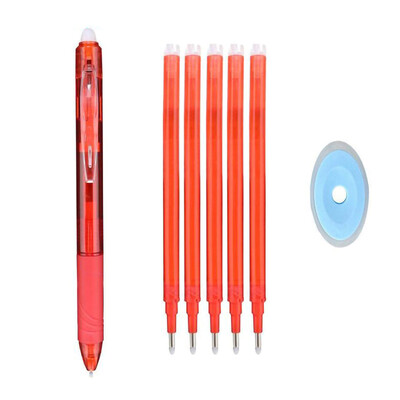 Mitmevärvilised 0,5 mm kustutatavad geelpliiatsid koos täitekustutuskummiga Kvaliteetsed mustad sinised punased pastapliiatsid Kawaii kirjatarvete kirjutamiseks