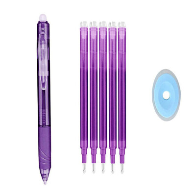 Mitmevärvilised 0,5 mm kustutatavad geelpliiatsid koos täitekustutuskummiga Kvaliteetsed mustad sinised punased pastapliiatsid Kawaii kirjatarvete kirjutamiseks