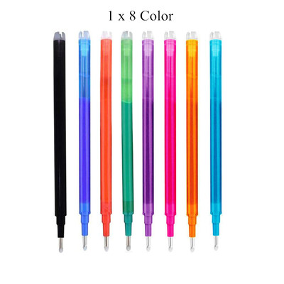 Mitmevärvilised 0,5 mm kustutatavad geelpliiatsid koos täitekustutuskummiga Kvaliteetsed mustad sinised punased pastapliiatsid Kawaii kirjatarvete kirjutamiseks