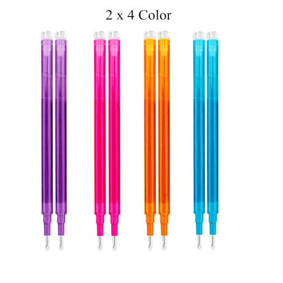 Mitmevärvilised 0,5 mm kustutatavad geelpliiatsid koos täitekustutuskummiga Kvaliteetsed mustad sinised punased pastapliiatsid Kawaii kirjatarvete kirjutamiseks