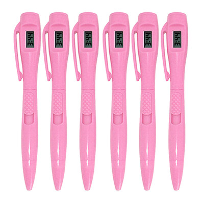 6 tk/partii Eriotstarbeline pastapliiats Elektrooniline kell Testpliiats Elektroonikakell Pastapliiats Õpilasteenija töö kontoris