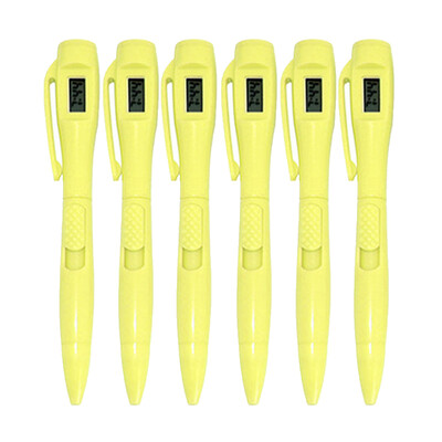 6 tk/partii Eriotstarbeline pastapliiats Elektrooniline kell Testpliiats Elektroonikakell Pastapliiats Õpilasteenija töö kontoris