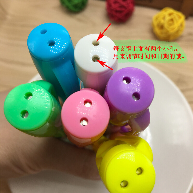 6 tk/partii Eriotstarbeline pastapliiats Elektrooniline kell Testpliiats Elektroonikakell Pastapliiats Õpilasteenija töö kontoris