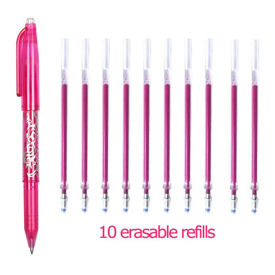 0,5 mm Изтриваема гел химикалка Kawaii Цветни химикалки с гума за студентско писане Творчески инструменти за рисуване Ученически пособия Канцеларски материали