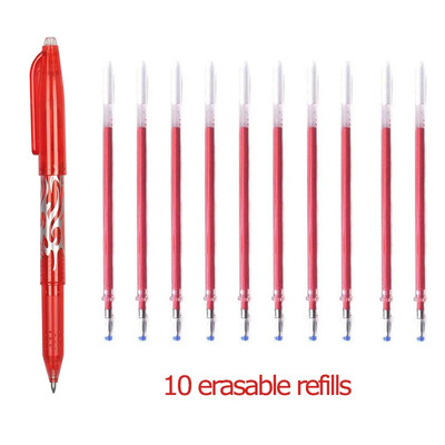 0,5 mm Изтриваема гел химикалка Kawaii Цветни химикалки с гума за студентско писане Творчески инструменти за рисуване Ученически пособия Канцеларски материали