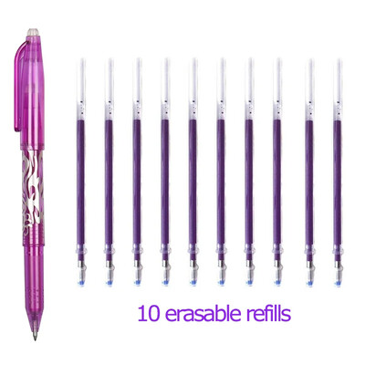 0,5 mm Изтриваема гел химикалка Kawaii Цветни химикалки с гума за студентско писане Творчески инструменти за рисуване Ученически пособия Канцеларски материали
