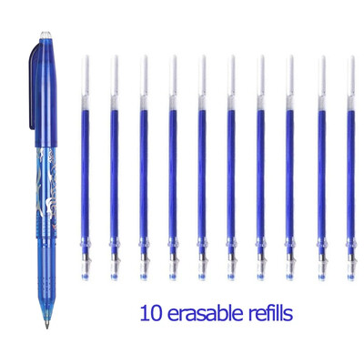 0,5 mm Изтриваема гел химикалка Kawaii Цветни химикалки с гума за студентско писане Творчески инструменти за рисуване Ученически пособия Канцеларски материали