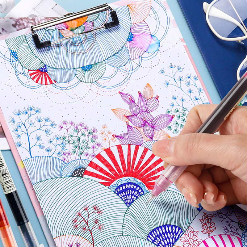 30 värvilist Fastdry geelpliiatsit