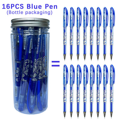 16 tk Magic kustutatavad geelpliiatsid Loovuspudel Kustutavad õpilase neutraalsed pliiatsid 0,5 mm 6 värvi üliõpilase kontori koolitarbed