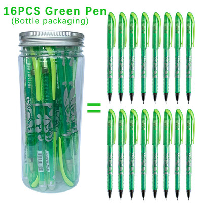 16 tk Magic kustutatavad geelpliiatsid Loovuspudel Kustutavad õpilase neutraalsed pliiatsid 0,5 mm 6 värvi üliõpilase kontori koolitarbed