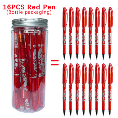 16 tk Magic kustutatavad geelpliiatsid Loovuspudel Kustutavad õpilase neutraalsed pliiatsid 0,5 mm 6 värvi üliõpilase kontori koolitarbed