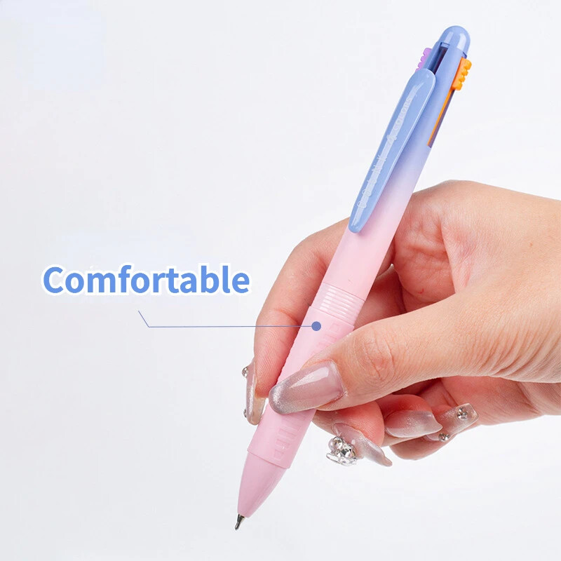 3 buc/cutie Gradient 4 culori Pixuri cu gel Pixuri cu bilă multicolore Pix cu gel Instrumente de scris pentru studenți Papetarie Rechizite de birou pentru școală