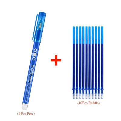 Suure mahutavusega 11 tk/komplekt Creative 0,5 mm kustutatavad geelpliiatsid Must Punane Sinine Roheline Tindiga Õpilased Kirjutavad Maalikooli kirjatarbed